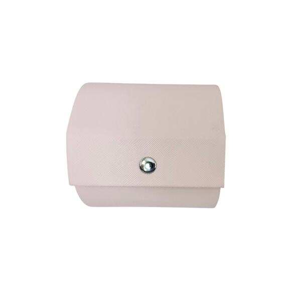 Pandora Blush Pink Circle Travel Jewelry Case Accordion Slide Open - Picture 2 of 11